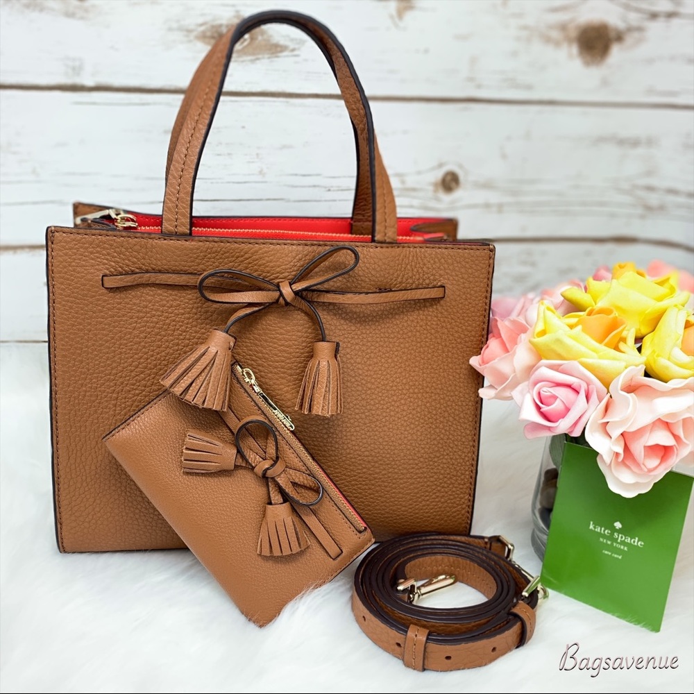 Kate spade set hayes small satchel wallet ginger - Picture 2 of 8